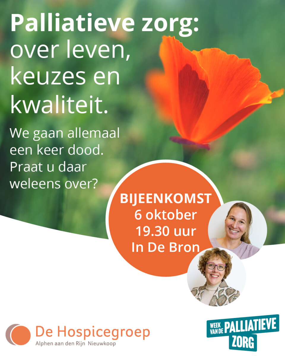1200x1200 social media De Hospicegroep Week Palliatieve zorg Open Huis bijeenkomst
