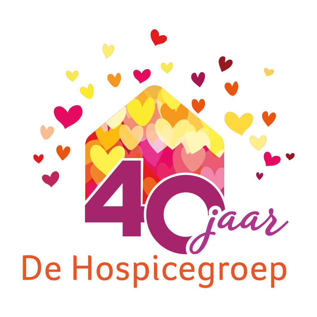 Logo 40 jaar De Hospicegroep zonder locaties