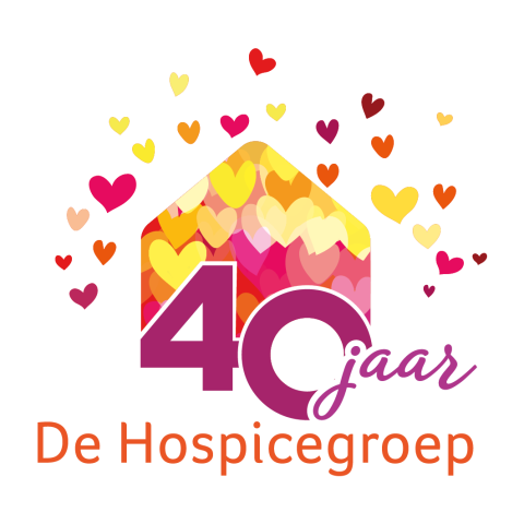 Logo 40 jaar De Hospicegroep zonder locaties